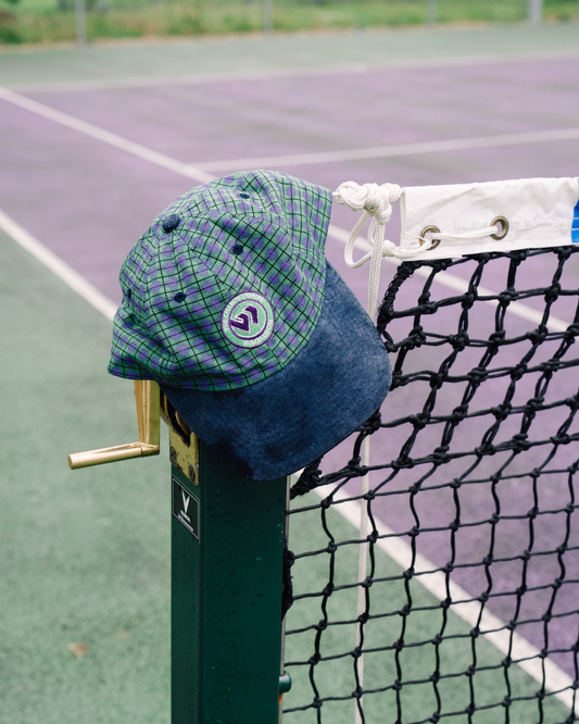 Vintage Plaid Wimbledon Tennis Cap