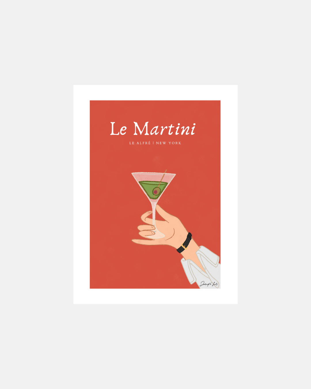 "Le Martini" (Le Alfré x Joseph Tate) Limited Edition Print