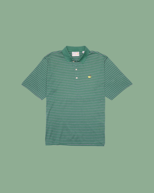 Vintage Masters Striped Golf Polo