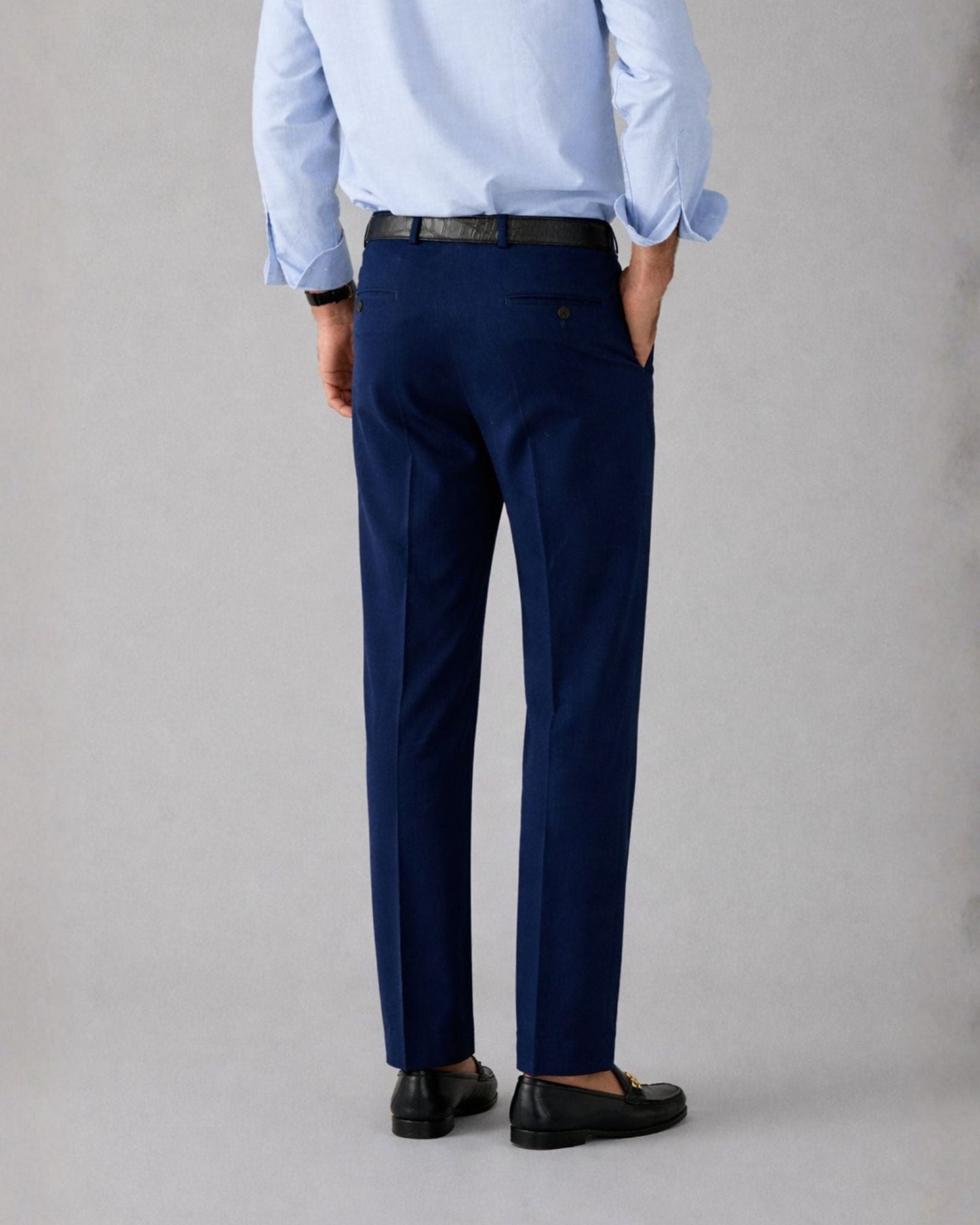 Navy Cotton Chino Trouser
