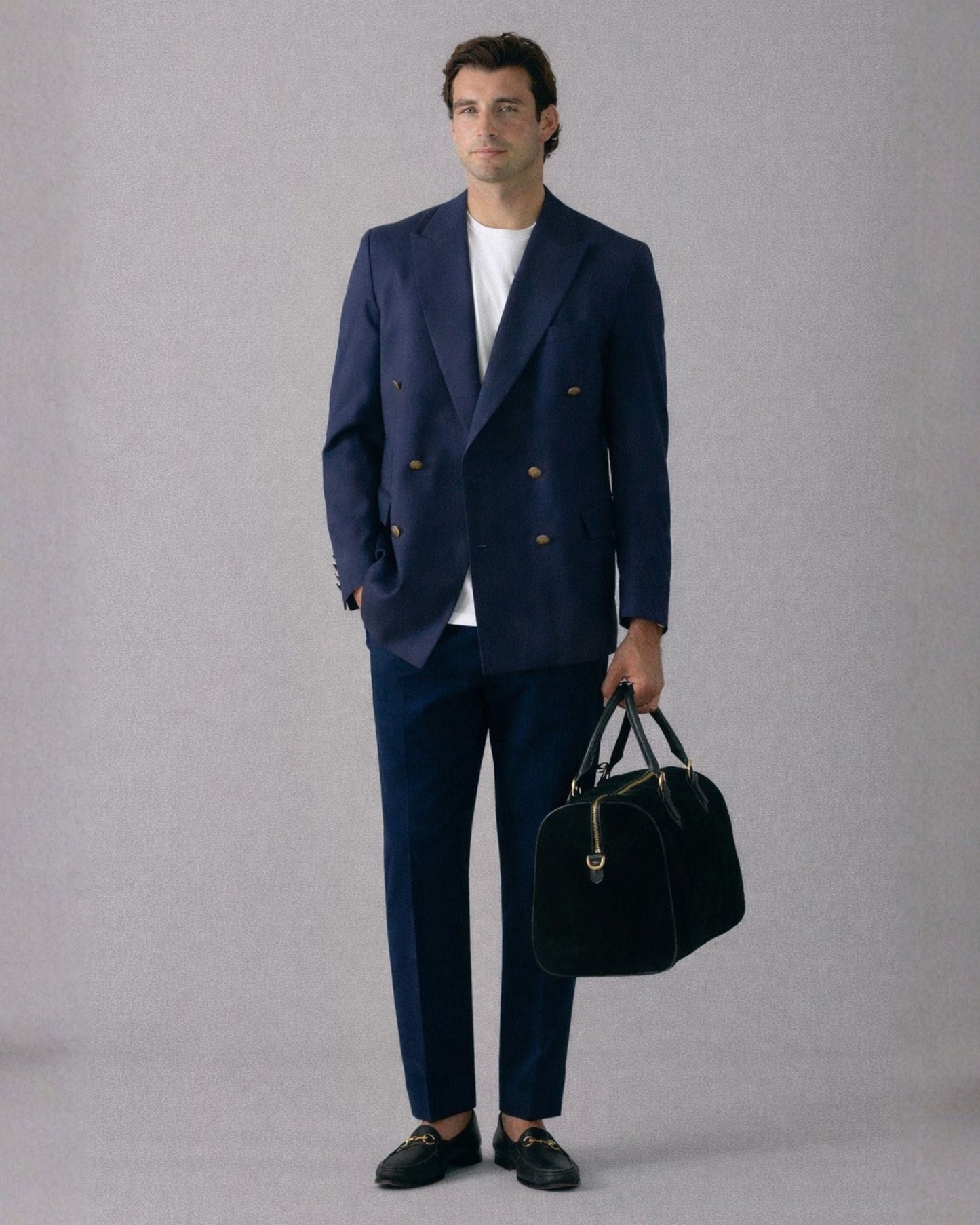 Navy Cotton Chino Trouser