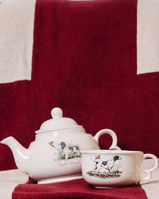 English Spaniel and Pointer Teapot & Teacup Set