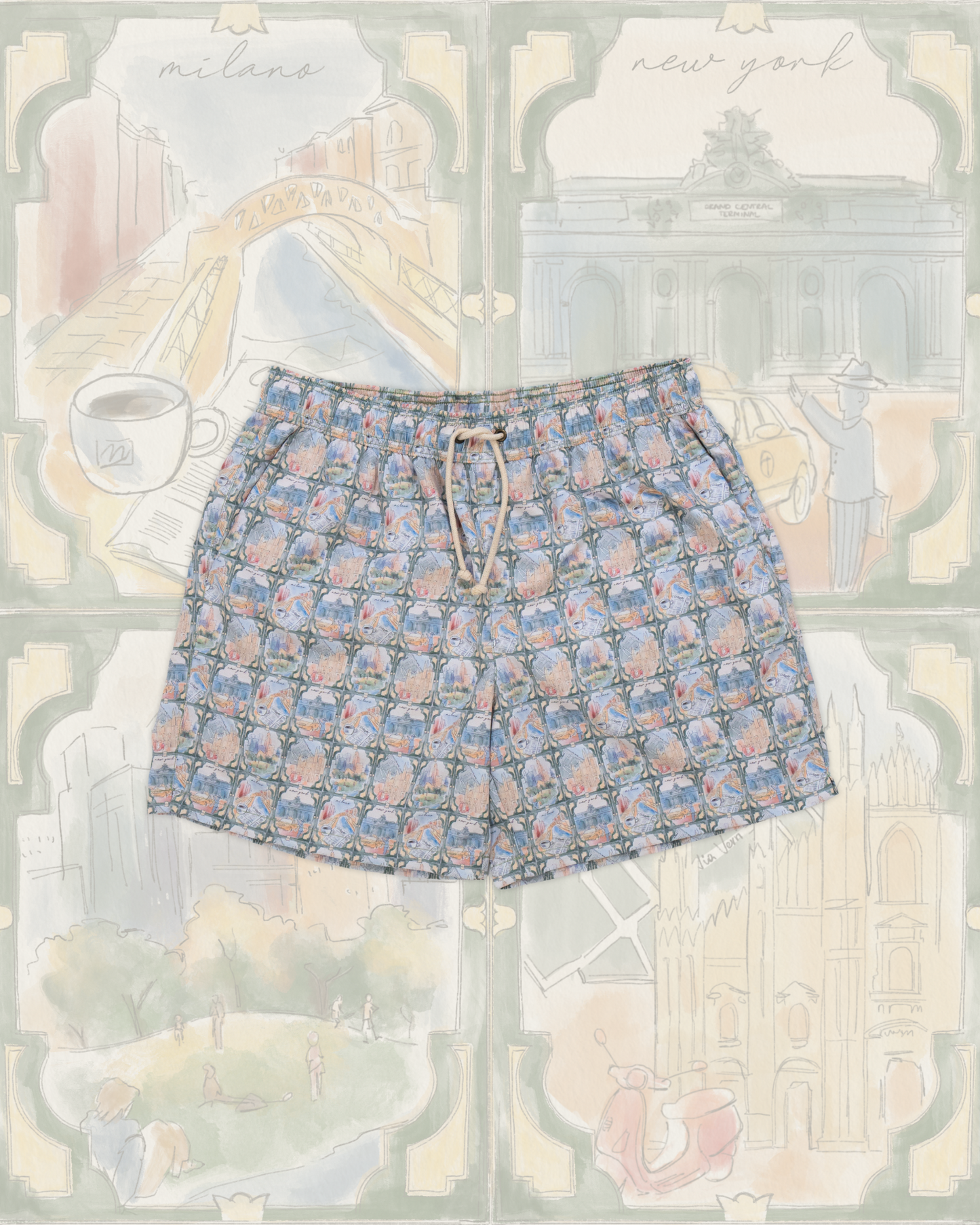 New York-Milano Swim Trunks (Limited Edition)