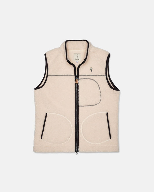 Alfré Cream Fleece Gilet