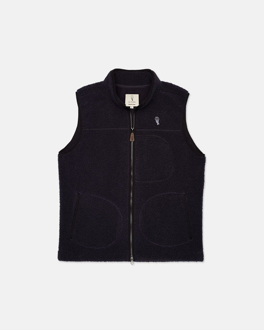 Alfré Navy Fleece Gilet