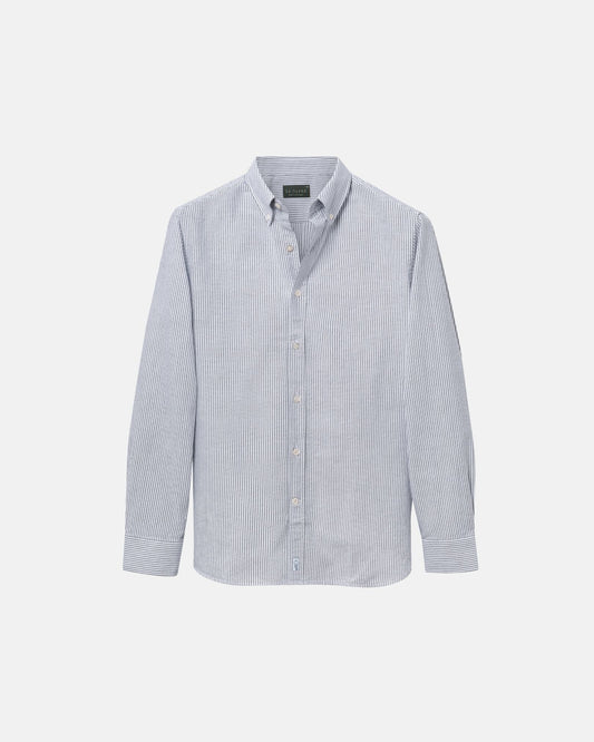 'Le Stripe' Black Oxford Shirt