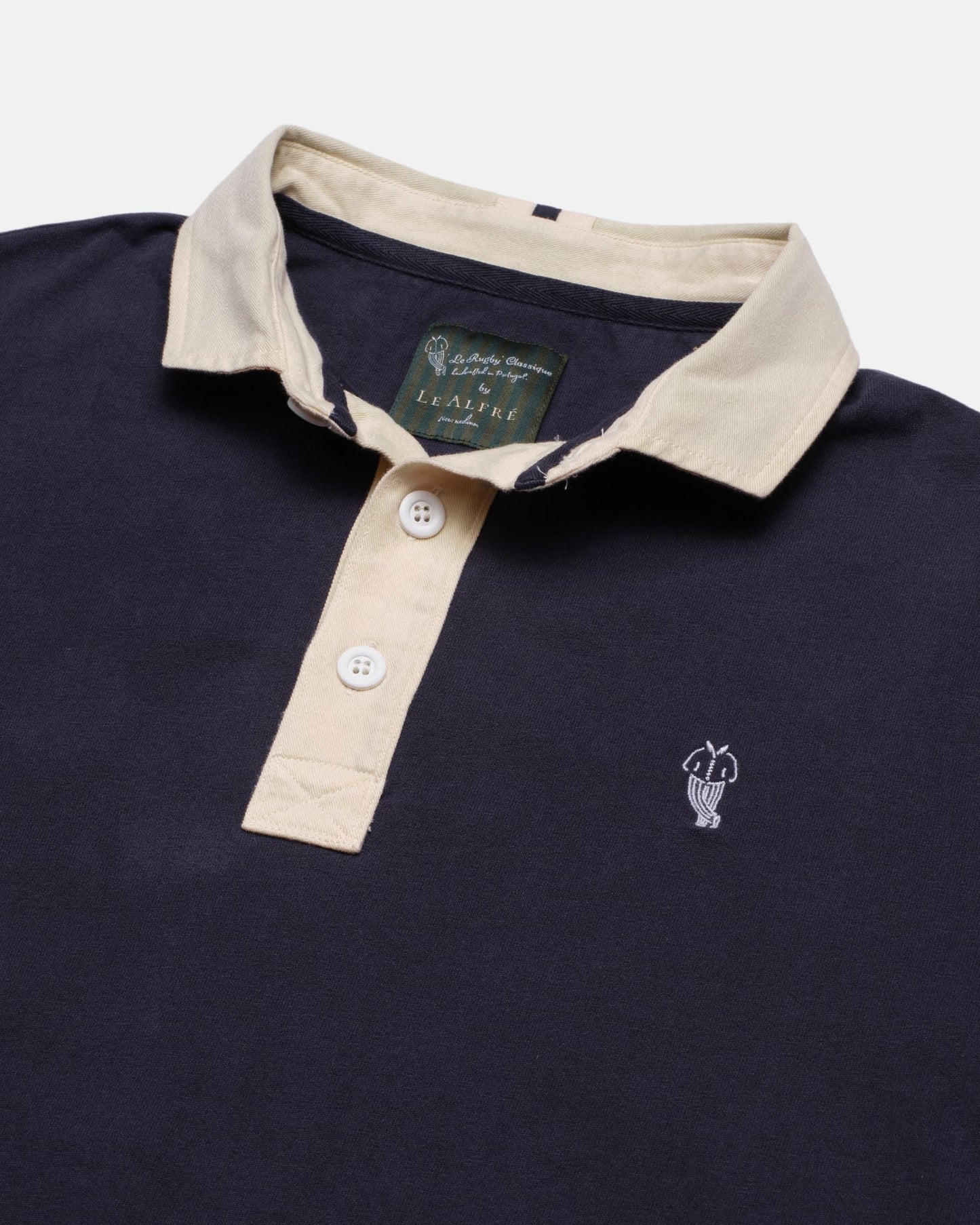 'Le Rugby' Classique Navy Rugby Shirt