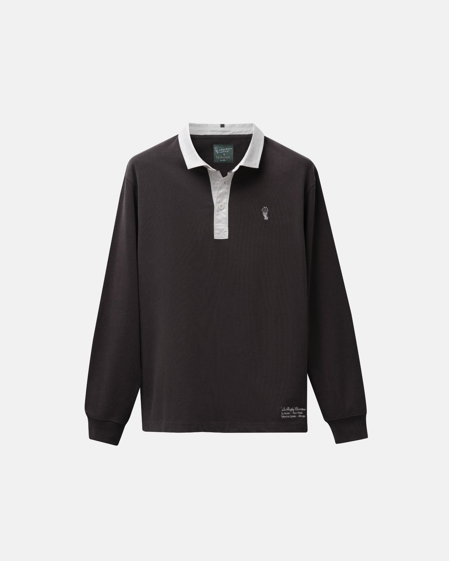 'Le Rugby' Classique Dark Grey Rugby Shirt
