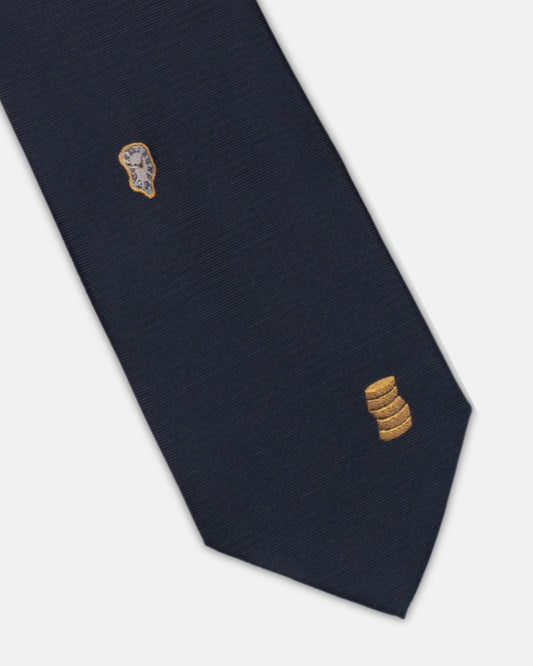 "Time is Money" Italian Silk Tie